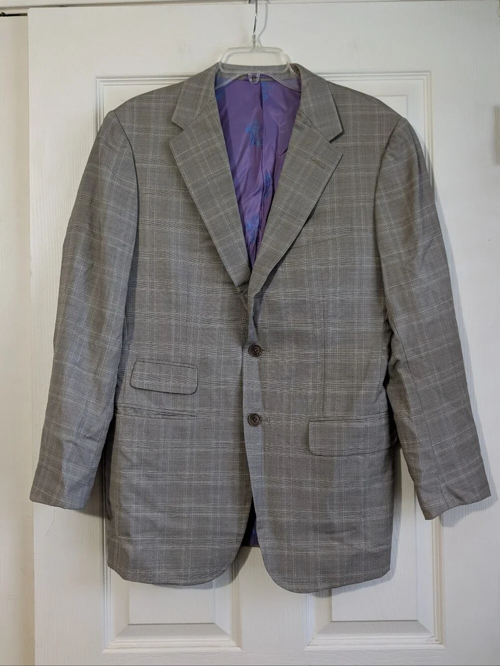 Astor & Black For Johnny Giavotella Grey Suit Jacket With Vest Size 36